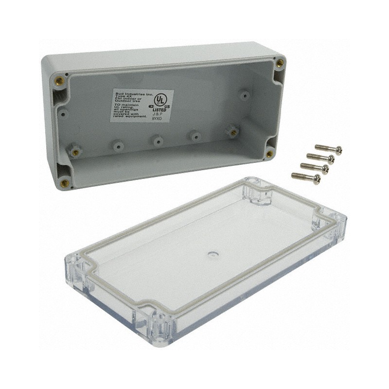 1 pcs : PN-1332-C - BOX PLASTIC 6.3'L X 3.15'W