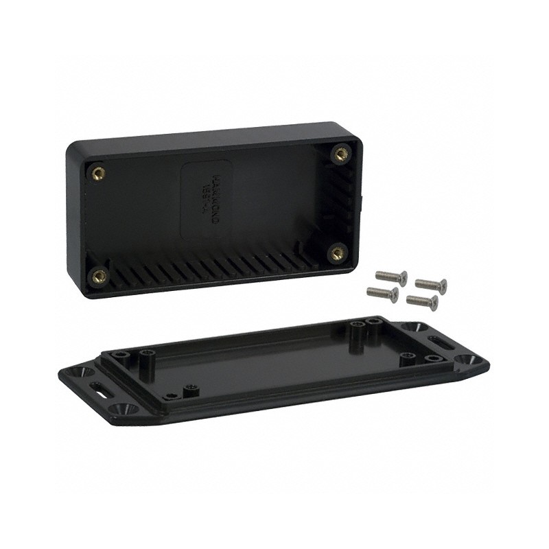 1 pcs : 1591AFLBK - BOX PLASTIC BLK 3.94'L X 1.97'W