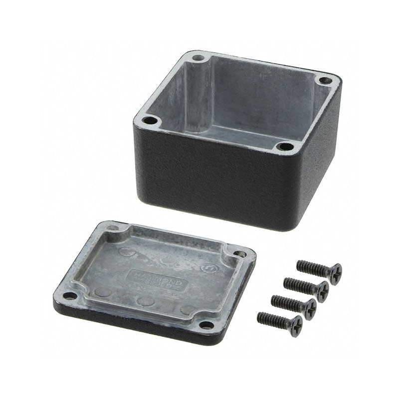1 pcs : 1590LBBK - BOX ALUM BLACK 1.99'L X 1.99'W