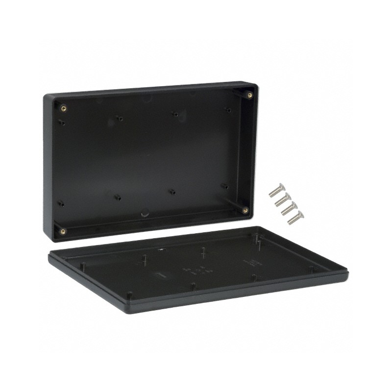 1 pcs : 1599KBK - BOX PLASTIC BLK 8.66'L X 5.51'W