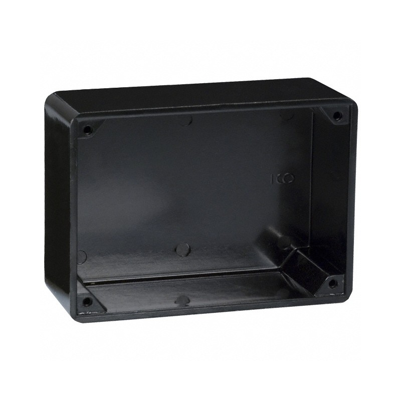 1 pcs : 705 - BOX PLASTIC BLACK 4'L X 2.88'W
