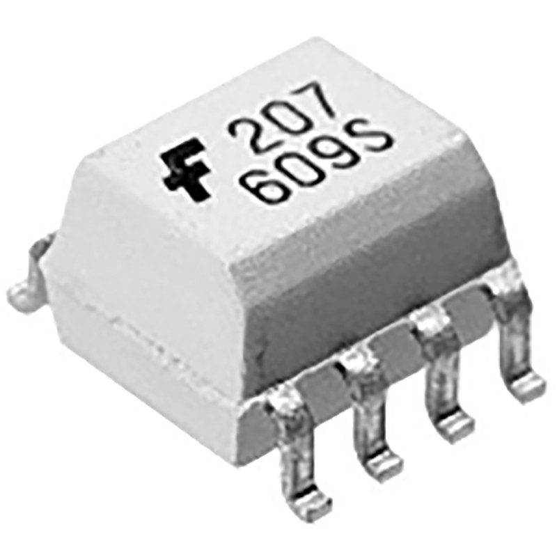 5 pcs - onsemi, HCPL0601 DC Input Logic Gate Output Optocoupler, Surface Mount, 8-Pin SOIC