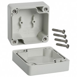 1 pcs : 1555BGY - BOX PC GRAY 2.56'L X 2.56'W