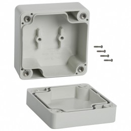 1 pcs : 1554BGY - BOX PC GRAY 2.56'L X 2.56'W