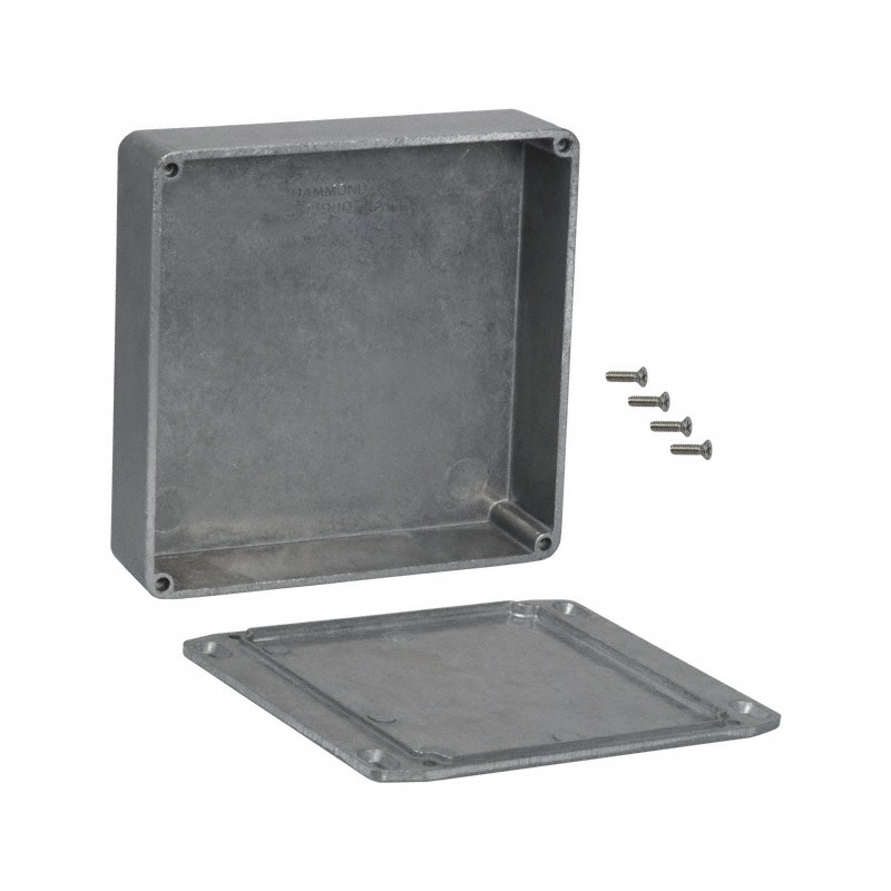 1 pcs : 1590QFL - BOX ALUM 4.72'L X 4.72'W