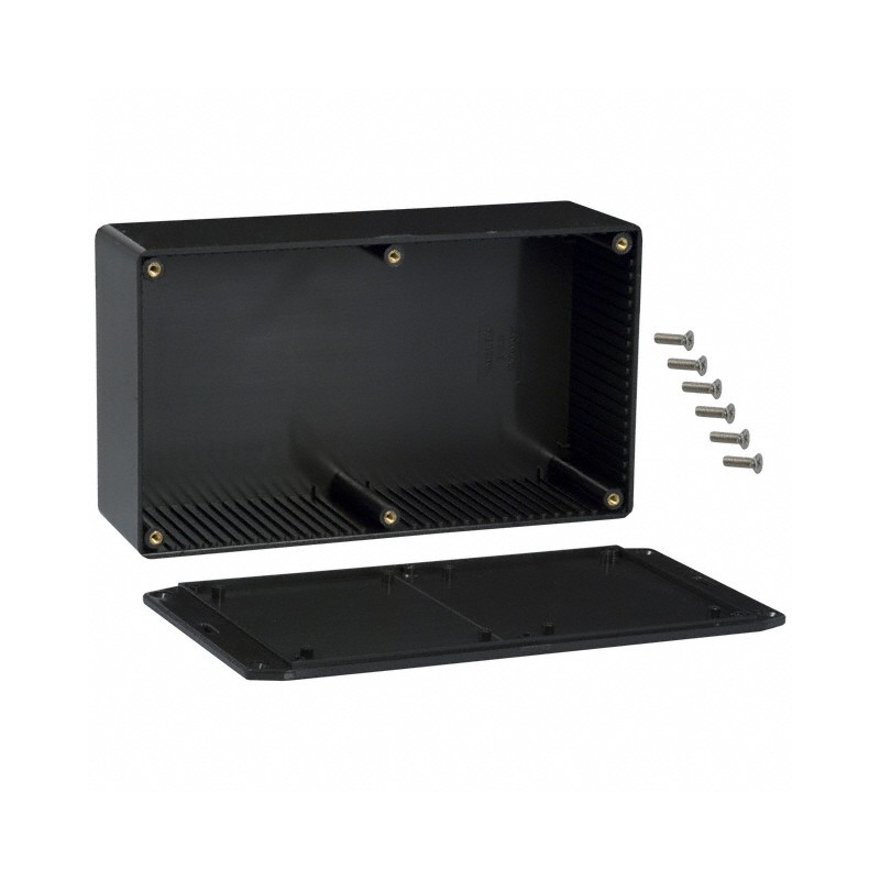 1 pcs : 1591EFLBK - BOX PLASTIC BLK 7.48'L X 4.33'W