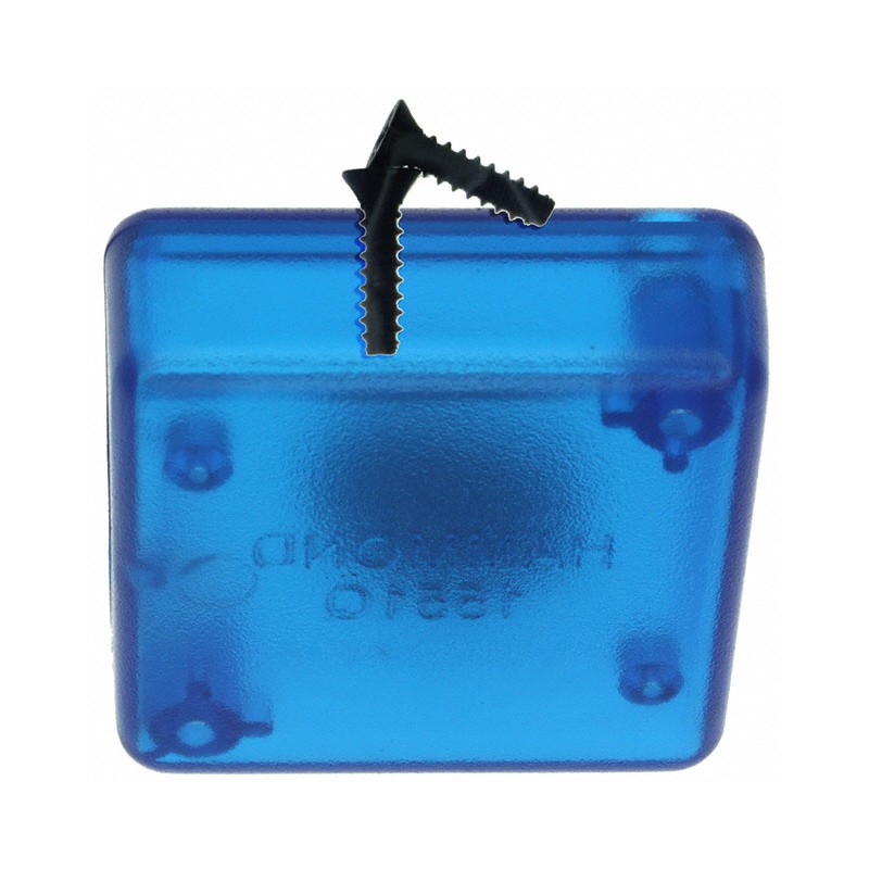 1 pcs : 1551QTBU - BOX ABS TRN BLUE 1.58'L X 1.58'W