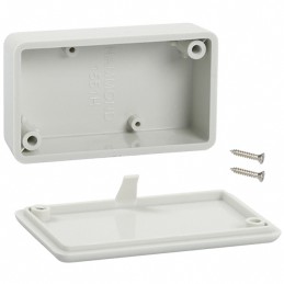 1 pcs : 1551HGY - BOX ABS GRAY 2.36'L X 1.38'W