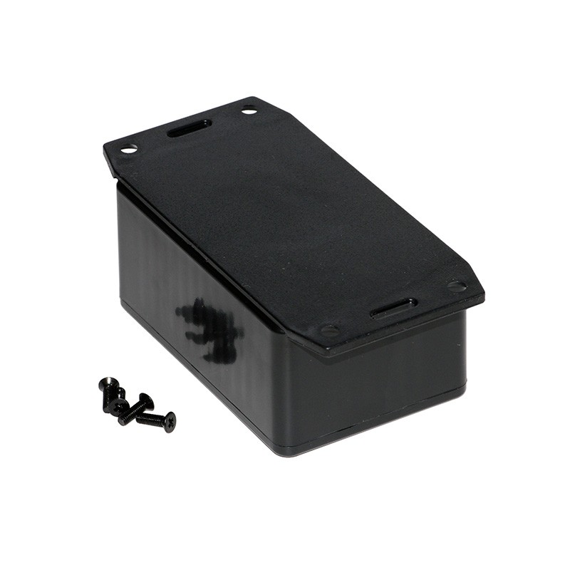 1 pcs : 1591LF2SBK - BOX PLASTIC BLK 3.35'L X 2.21'W