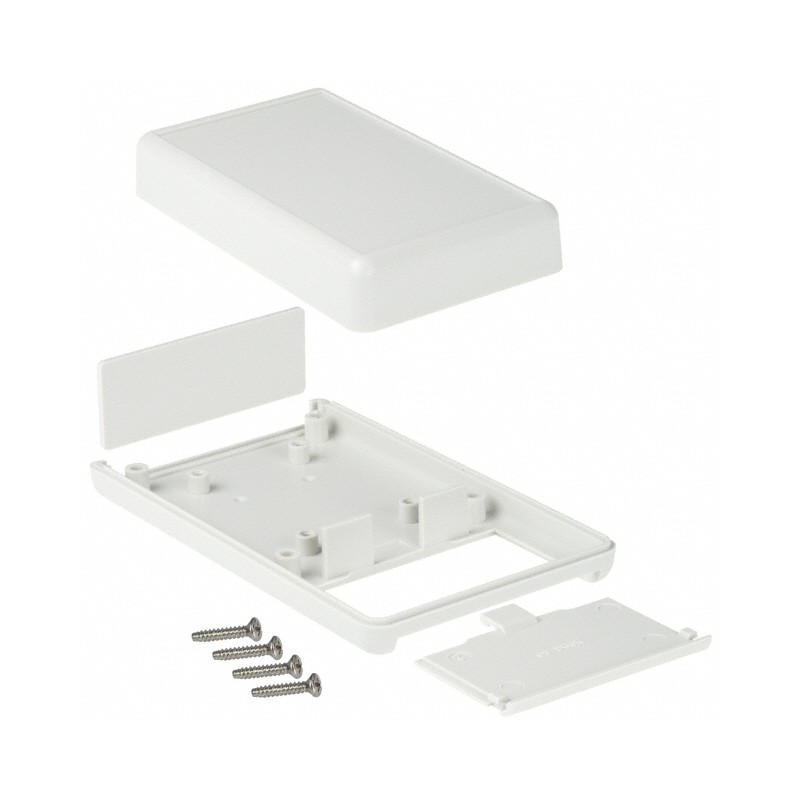 1 pcs : 1593QGY - BOX PLASTIC GRAY 4.41'L X 2.62'W