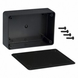 1 pcs : CU-388 - BOX ABS BLACK 4.316'L X 3.065'W