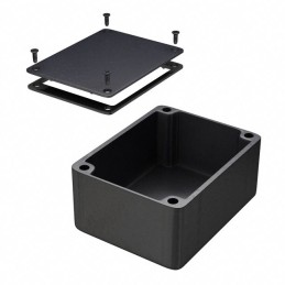 1 pcs : 1550WCBK - BOX ALUM BLACK 4.53'L X 3.54'W