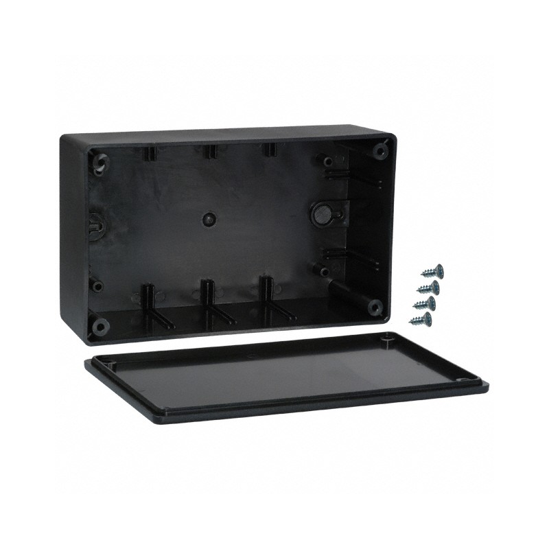 1 pcs : 707 - BOX ABS BLACK 6.25'L X 3.75'W