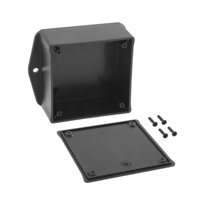 1 pcs : CU-1937-MB - BOX ABS BLACK 3.11'L X 3.13'W