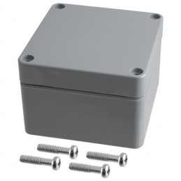 1 pcs : PN-1331-DG - BOX ABS GRAY 3.23'L X 3.15'W