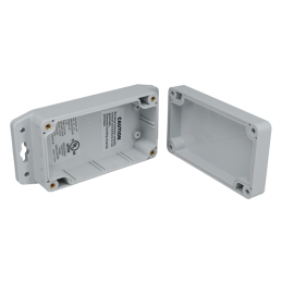 1 pcs : PN-1321-AMB - BOX PLASTIC GRAY 4.53'L X 2.56'W