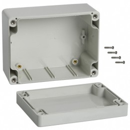 1 pcs : 1554FGY - BOX ABS GRAY 4.72'L X 3.54'W