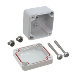 1 pcs : RB22P04G10G - BOX PLASTIC GRAY 2.05'L X 1.97'W
