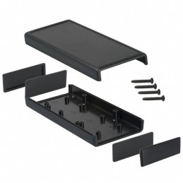 1 pcs : 1593XBK - BOX PLASTIC BLK 5.52'L X 2.61'W