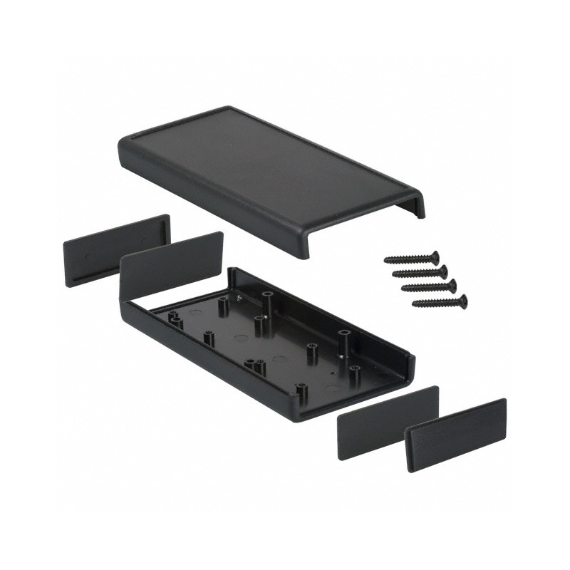 1 pcs : 1593XBK - BOX PLASTIC BLK 5.52'L X 2.61'W