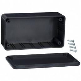 1 pcs : 762 - BOX PLASTIC BLACK 4.75'L X 2.5'W