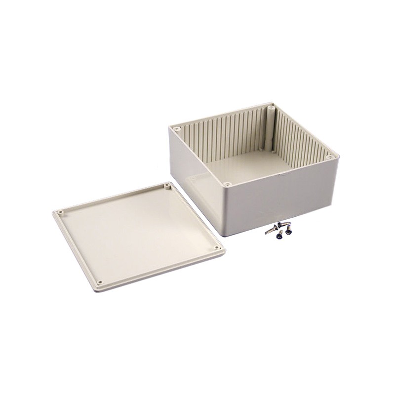 1 pcs : 1591USGY - BOX PLASTIC GRAY 4.72'L X 4.72'W