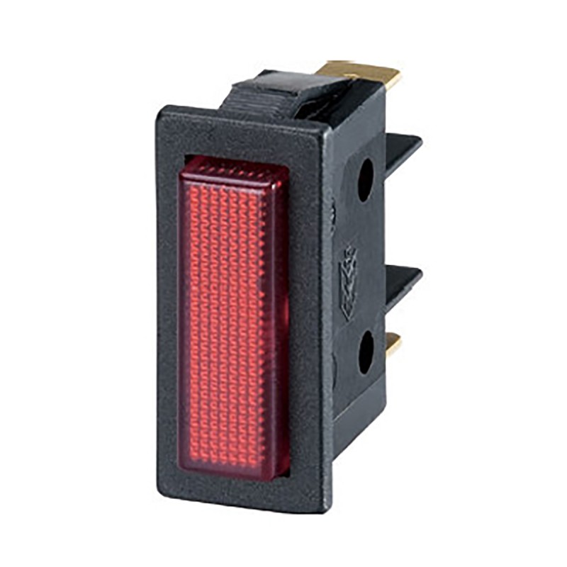 5 pcs - Molveno B5 Series Red Neon Panel Mount Indicator, 200 - 250V ac, 11 x 30mm Mounting Hole Size