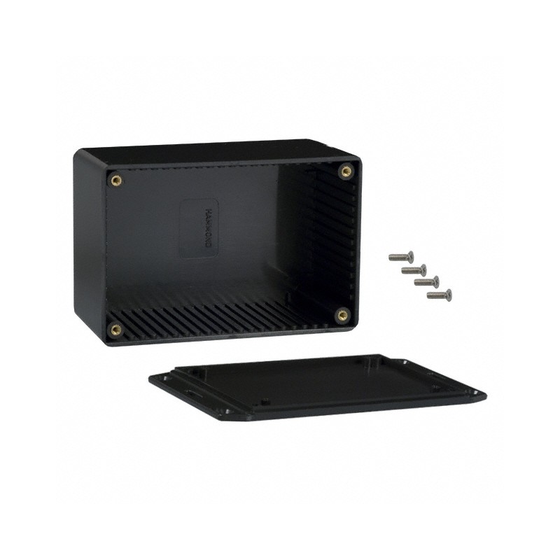 1 pcs : 1591TFLBK - BOX PLASTIC BLK 4.72'L X 3.16'W