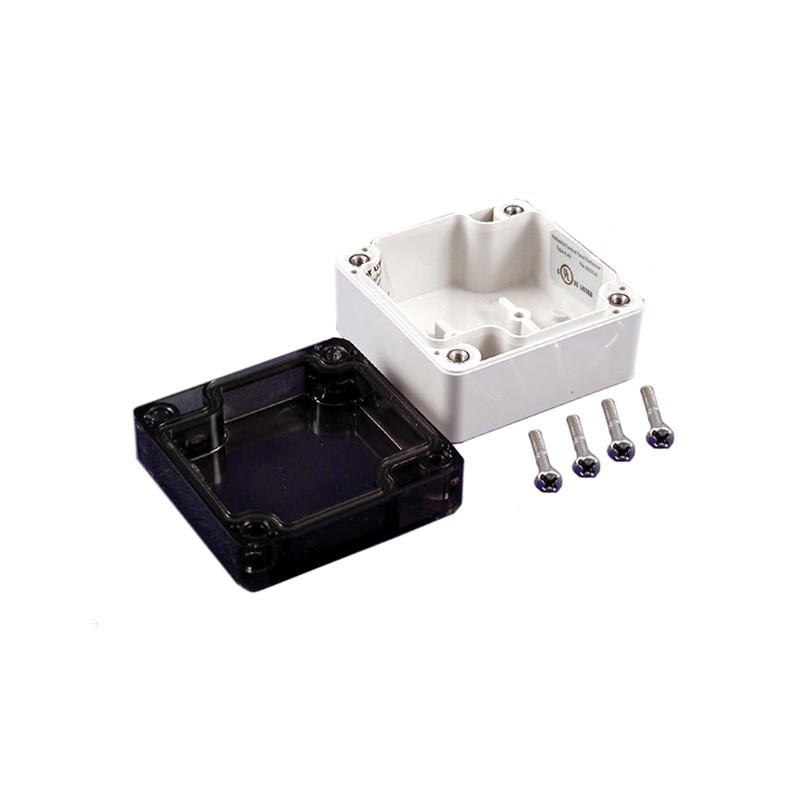 1 pcs : 1554B2GYSL - BOX PC GRY /SM 2.56'L X 2.56'W