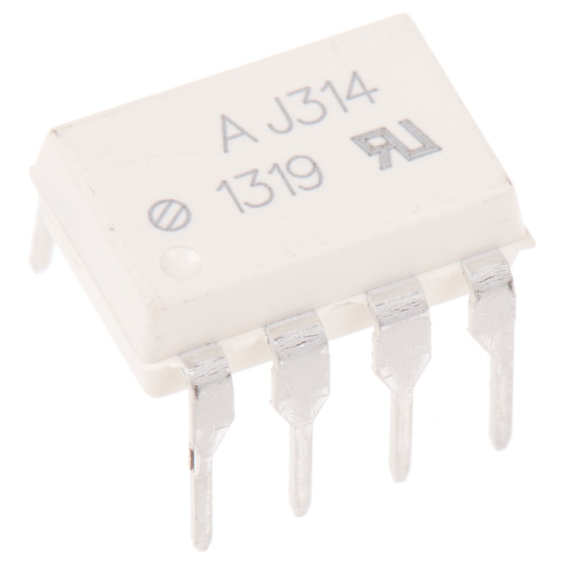 5 pcs - Broadcom, HCPL-J314-000E DC Input IGBT Gate Drive, MOSFET Output Dual Optocoupler, Through Hole, 8-Pin DIP