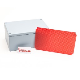 1 pcs : DKS-PG30-75 - BOX ABS GRAY 6.7'L X 4.3'W