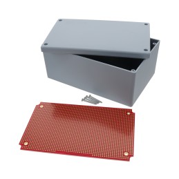 1 pcs : DKS-PG30-87 - BOX ABS GRAY 6.7'L X 4.3'W