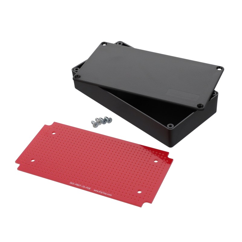 1 pcs : DKS-PB07-75 - BOX ABS BLACK 4.4'L X 2.2'W