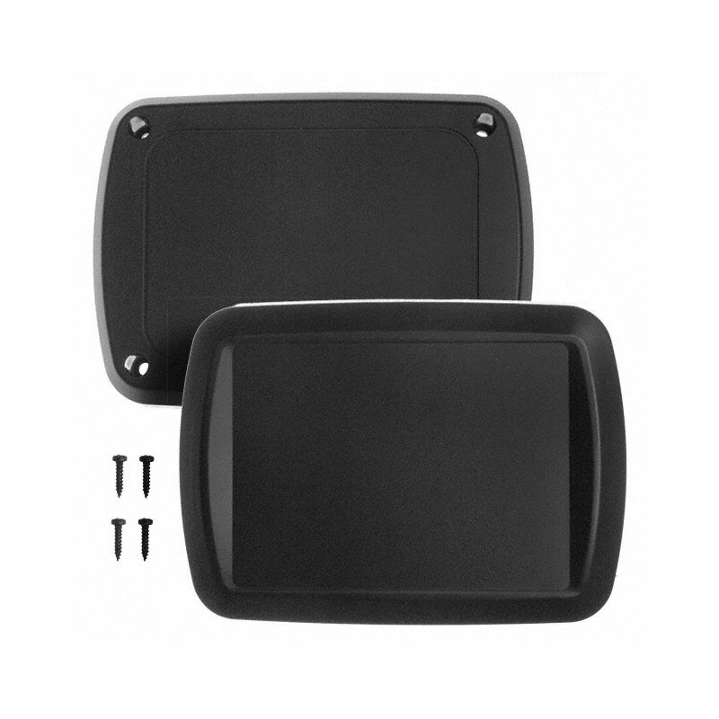 1 pcs : HH-3643 - BOX ABS BLACK 4.53'L X 3.288'W