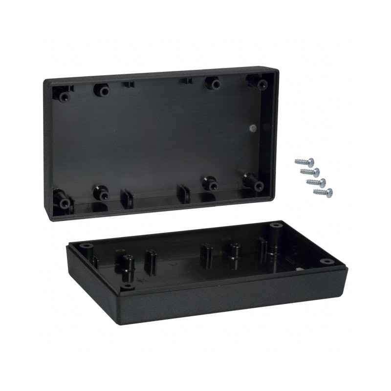 1 pcs : 151,BK - BOX ABS BLACK 5.62'L X 3.25'W