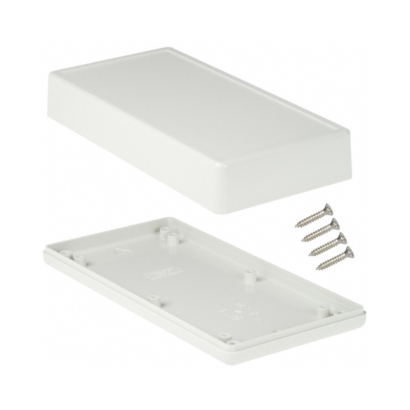 1 pcs : 1599ESGY - BOX PLASTIC GRAY 6.69'L X 3.37'W