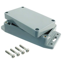 1 pcs : PN-1321-DGMB - BOX ABS GRAY 4.53'L X 2.56'W