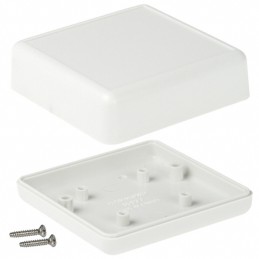 1 pcs : 1593JGY - BOX PLASTIC GRAY 2.61'L X 2.61'W