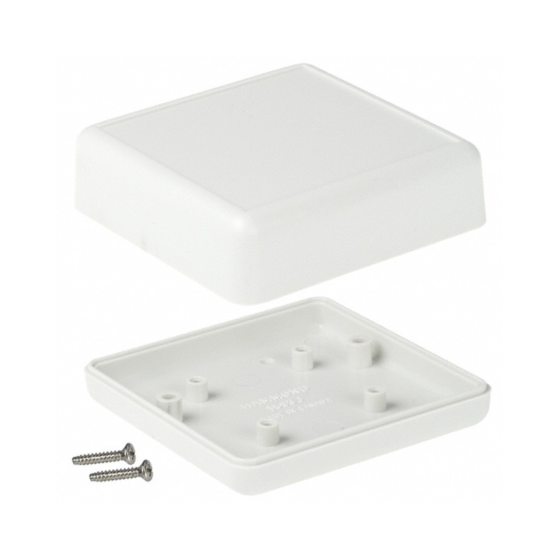 1 pcs : 1593JGY - BOX PLASTIC GRAY 2.61'L X 2.61'W