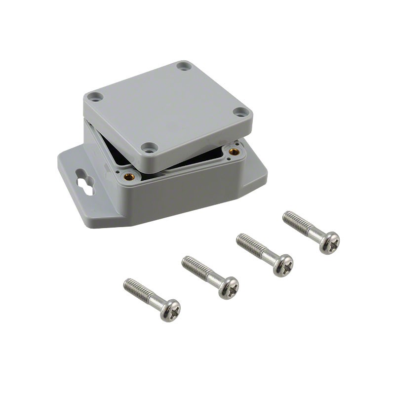 1 pcs : PN-1320-MB - BOX PLASTIC GRAY 2.52'L X 2.28'W