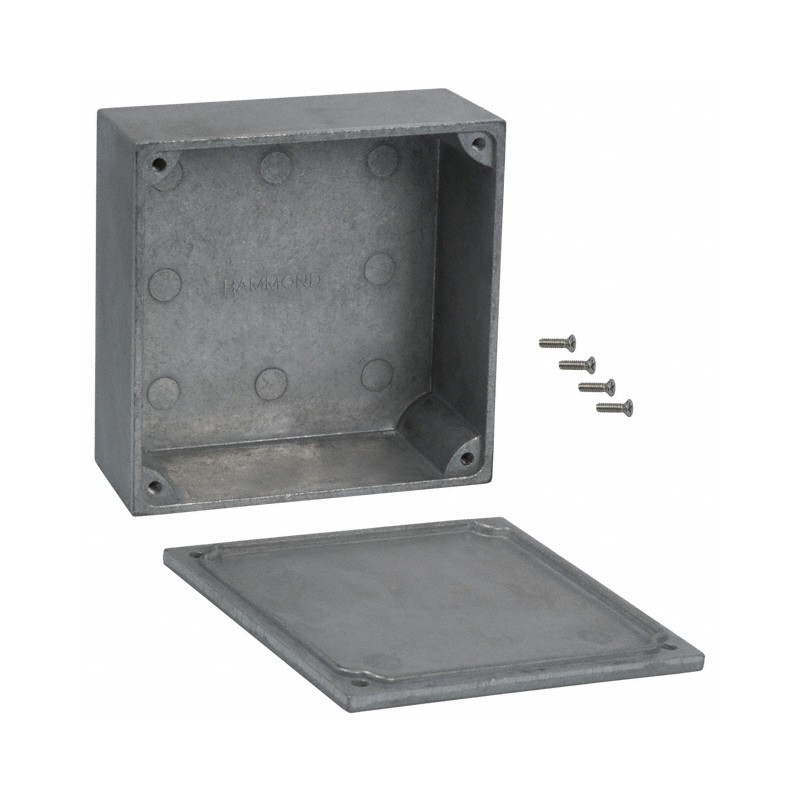 1 pcs : 1590Y - BOX ALUM UNPTD 3.62'L X 3.62'W