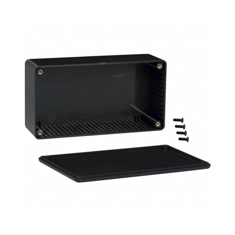 1 pcs : 1591DBK - BOX PLASTIC BLK 5.91'L X 3.15'W