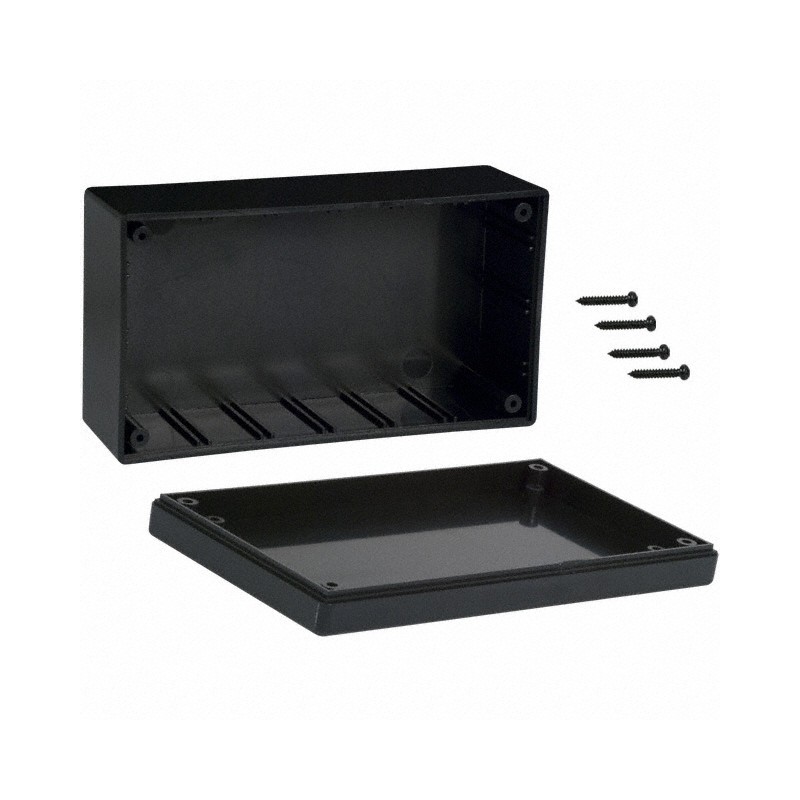 1 pcs : CU-1874-B - BOX ABS BLACK 5.308'L X 2.942'W