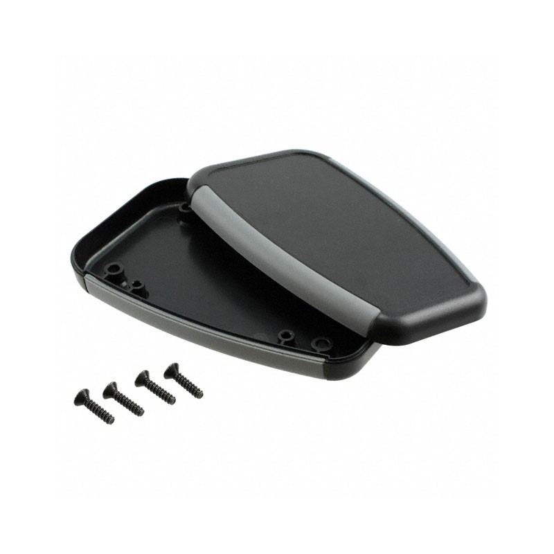 1 pcs : 1553ABK - BOX ABS BLACK 3.94'L X 2.41'W