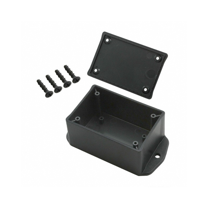 1 pcs : CU-1933-MB - BOX ABS BLACK 3.12'L X 2.13'W