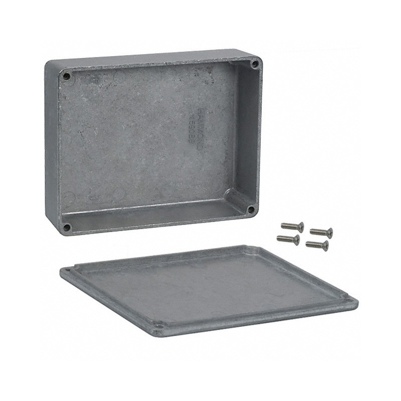 1 pcs : 1590BB - BOX ALUM UNPTD 4.71'L X 3.7'W