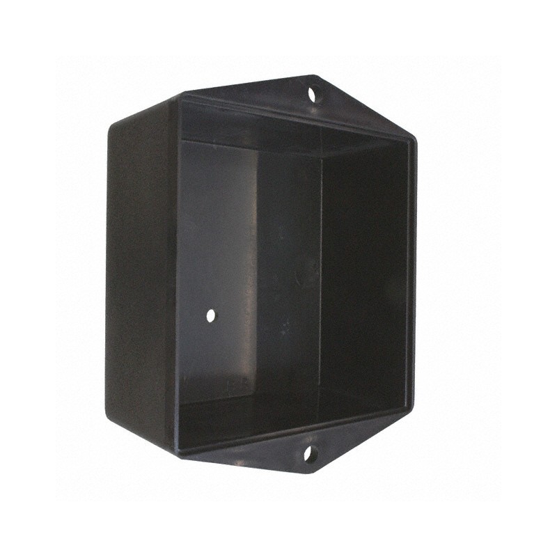 1 pcs : 47805 - BOX ABS BLACK 3'L X 3'W