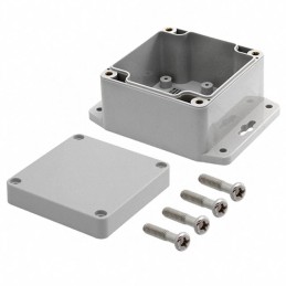 1 pcs : PN-1331-MB - BOX PLASTIC GRAY 3.28'L X 3.2'W