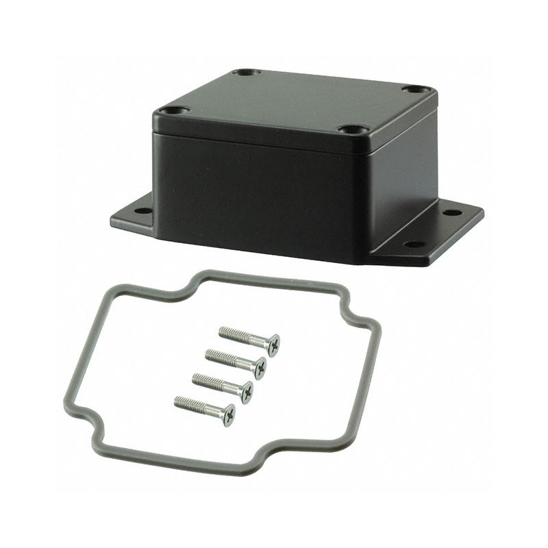 1 pcs : AN-2851-AB - BOX ALUM BLACK 2.52'L X 2.28'W