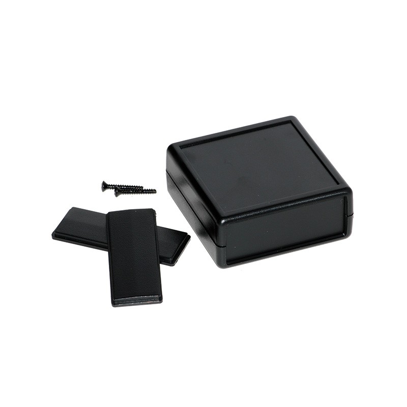 1 pcs : 1593KBK - BOX PLASTIC BLK 2.65'L X 2.61'W